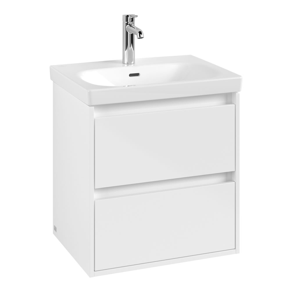 Cutout image of Villeroy & Boch Skyla Brilliant White 600mm Two-Drawer Vanity Unit